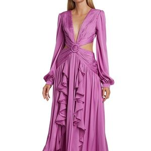 PatBO Plunge Cutout Maxi Dress Size 2